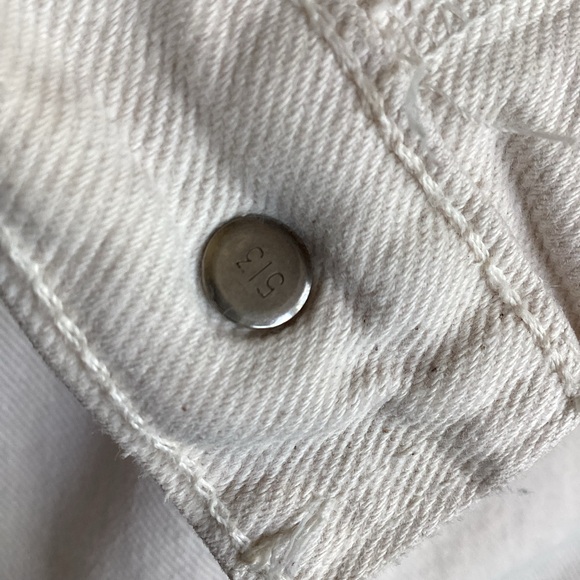 Vintage Levi’s 546 white jeans 1993 42 x 29 made in USA pleated loose - Picture 11 of 16